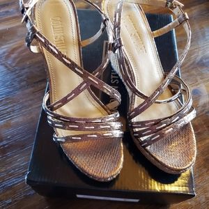 Colin Stewart espadrille wedges. New in box.